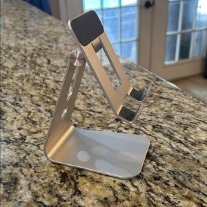 Adjustable Silver Tablet Stand